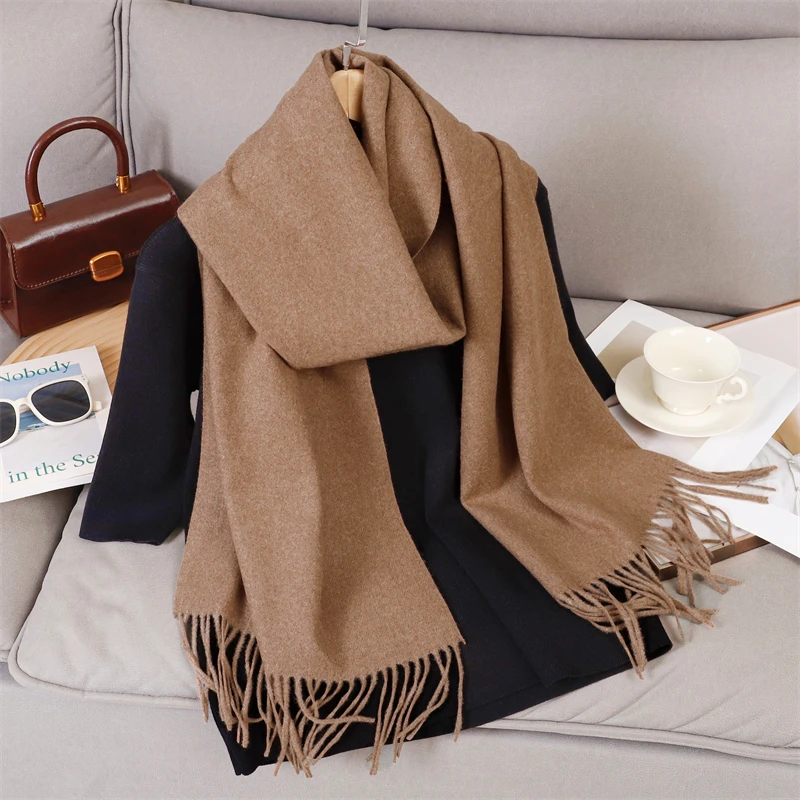 New Winter Shawl Scarves Wrap 2025 Design Cashmere Scarf Women Warm Fashion Pashmina Femal Poncho Neckerchief Echarpe Bandana