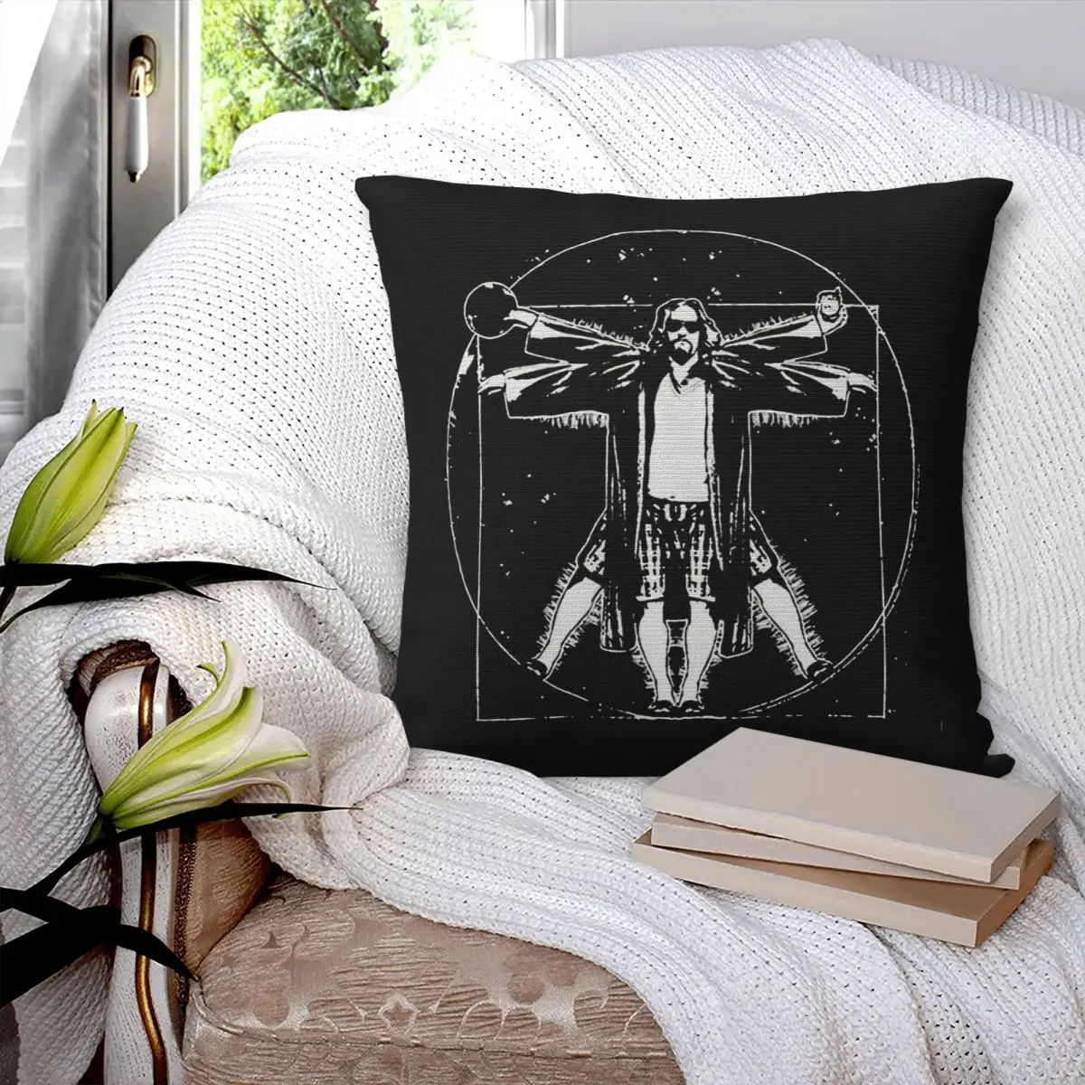 The Big Lebowski Leonardo Da Vinci Pillowcase Cushion Pillow Large Size Cushion Cover Polyester Cushion Covers Customizable