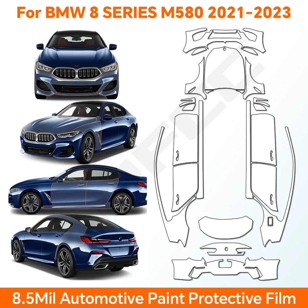 

9Mil TPU For BMW 8 SERES M850i 2019-2025 Paint Protection Film Anti-scratch Pre-cut PPF Bra Car Body Clear Kit Resistant Cover