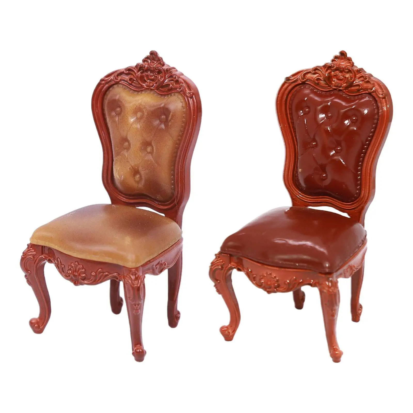 1/12 Tiny Vintage Chair Craft voor Micro Landscape Miniatuur Scène Decoratie