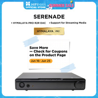 HIFIMAN SERENADE Hi-Fi DAC and Class A Headphone Amplifier with HYMALAYA PRO R2R DAC, Streaming Media, LAN wired Net work, Black