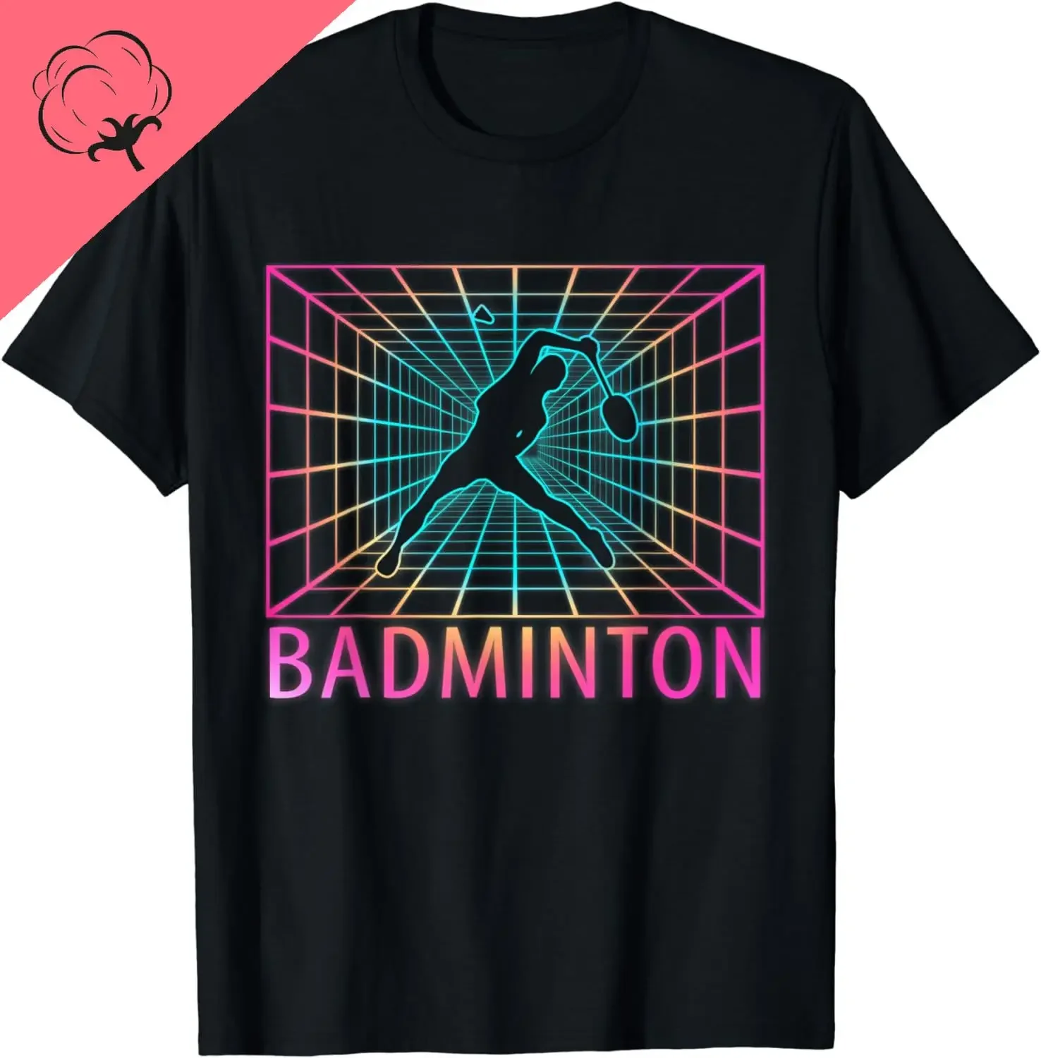 

Badminton T-Shirt Cotton Sports Casual Clothes Tops T Shirts for Men Graphic T Shirts Streetwear Camisetas Ropa Hombre