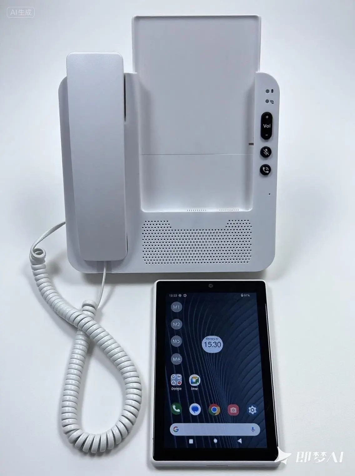 

TLF 4G LTE 7-Inch Touch Screen Android Fixed Wireless Desktop Phone Cordless Telephone with Wifi BT HD Voice Video Call F900 3G