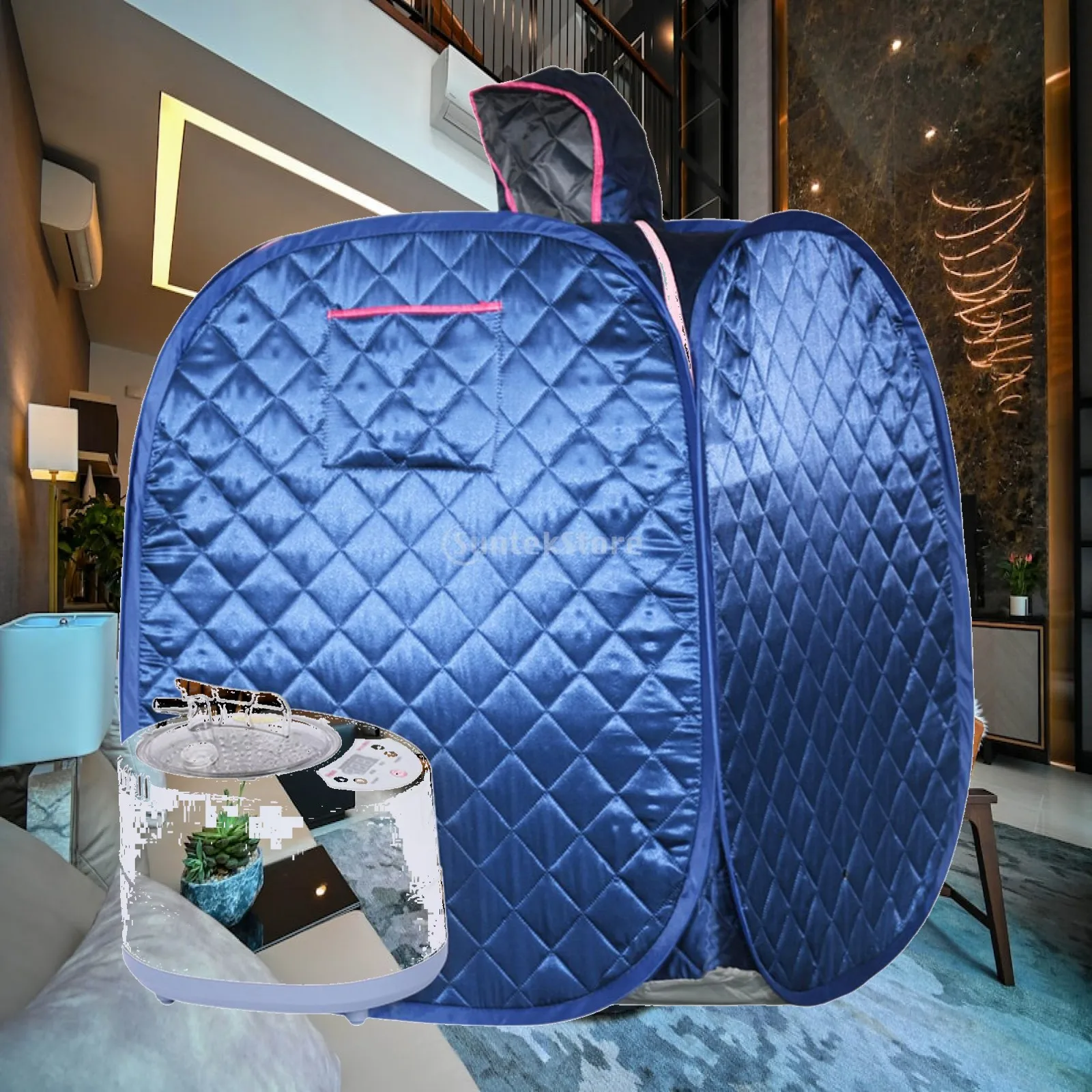 

Portable Sauna Tent at Home US Plug Practical Adjustable Fast Heating Sauna Room for Woman Men Dorm Hotel Farmhouse Apartment