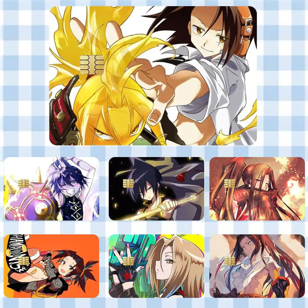 

Manga Shaman King Anime Sticker Film Tape Skin for Credit Card Debit Card Waterproof Stickers Cartoon