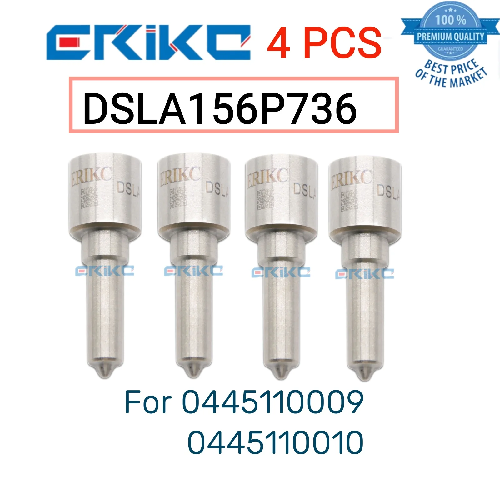 

4 PCS DSLA156P736 Diesel Fuel Nozzle 0 433 175 163 DSLA 156 P 736 Jet Spray Nozzle DSLA 156P736 for 0445110009 010 011