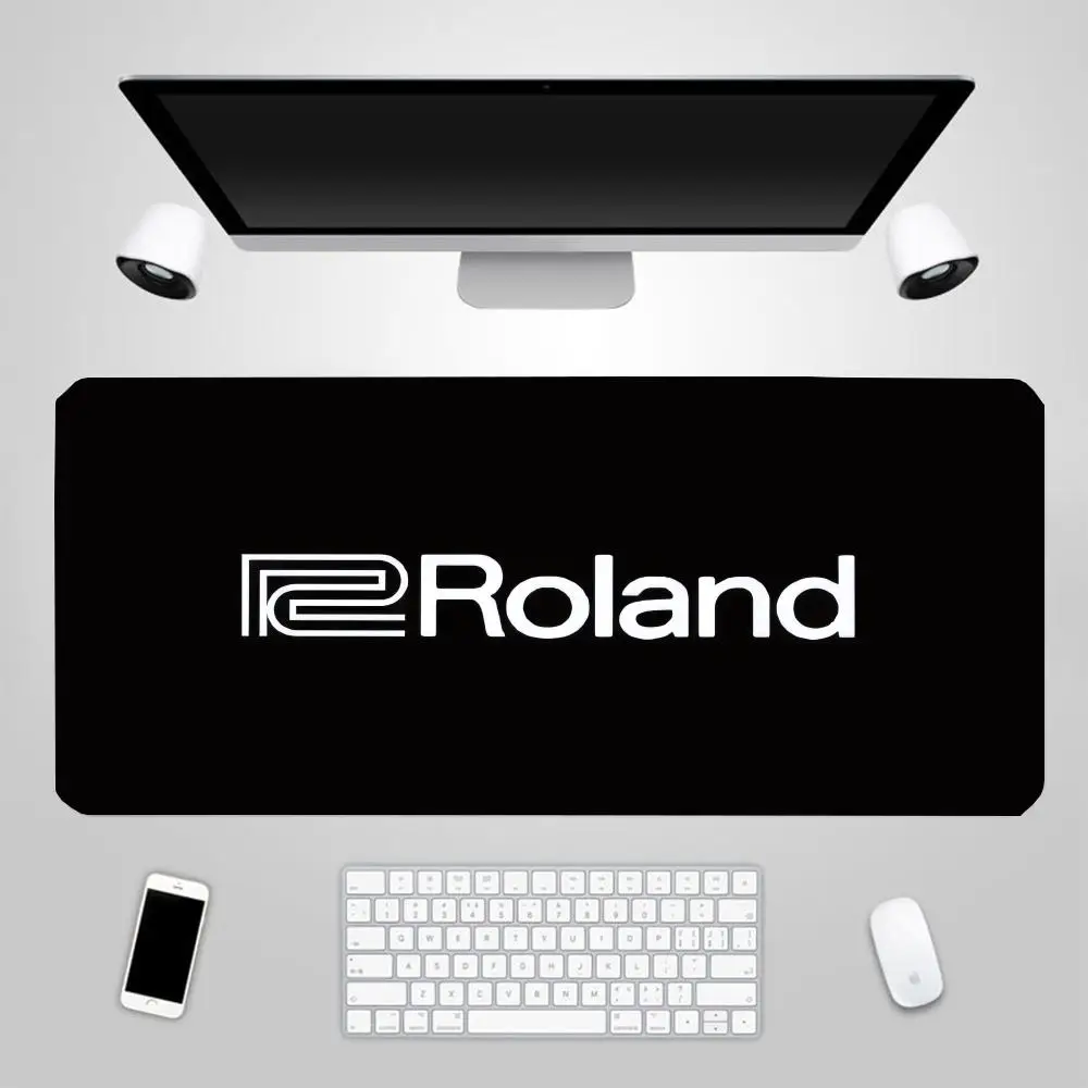 Gaming Pc Accessories Roland Mousepad Gamer Deskmat Keyboard Pad Non-slip Mat Mausepad Mouse Mats Cabinet Mause Laptops Pads Xxl