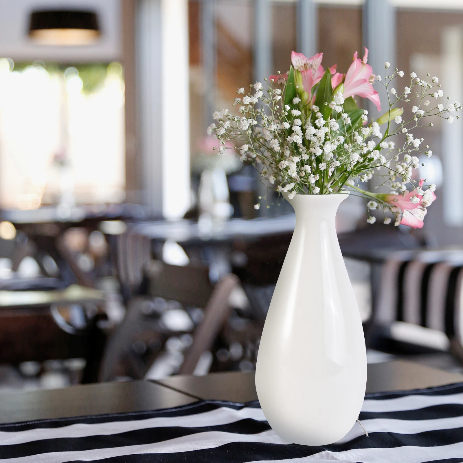 

Ceramic Vase Small Flower Table Vases Mini Porcelain Decorative Modern White Cute for Flowers
