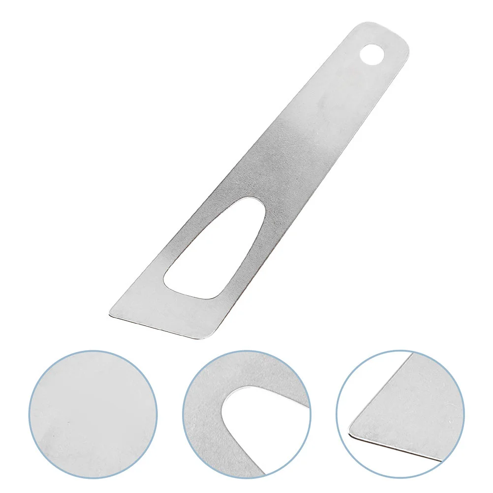 

2Pcs DIY Craft Glue Spatula Stainless Steel Scraping Plate for High Adhesion Reliability Glue Spreader