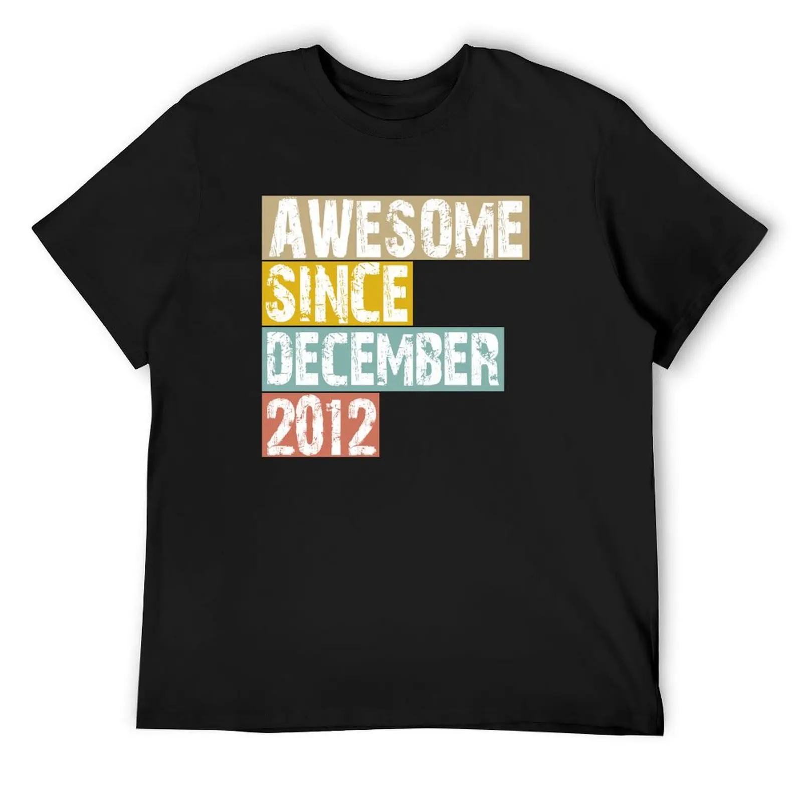 

Awesome since December 2012 T-Shirt customizeds luxury designer blue lock oversized mens clothing
