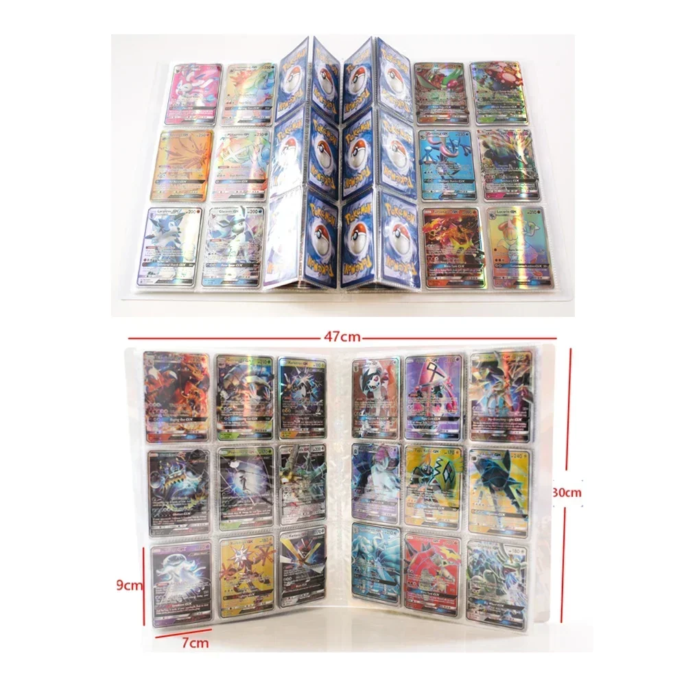 Charizard Mewtwo Cartoon 9 Pocket 432/540 Card  Album Book Anime Map Game Cards Collection Holder Binder Folder Top Toys Gift