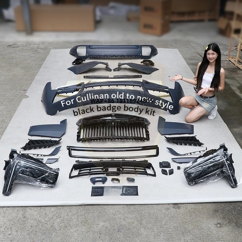 Black Badge Exclusive Stock Product Body Kit for Cullinan Old to New Plastic Front Bumper Main Grill Rear Bumper