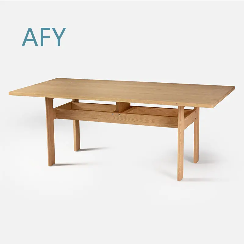 Solid Wood Dining Table for Small Apartment Thickened Chinese Style Long Table Oak Simple Workbench Large Board Table Modern