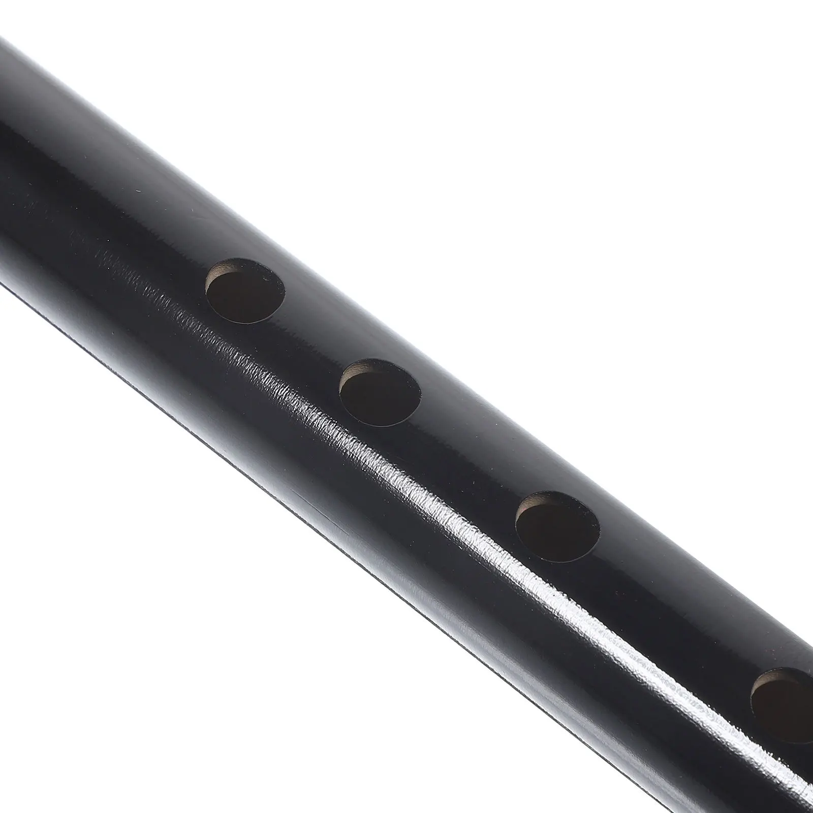 

Black Bamboo Flute Professional Musical Instrument Engraved Chinese Characters Tassel Lightweight Portable Beginner Traditional