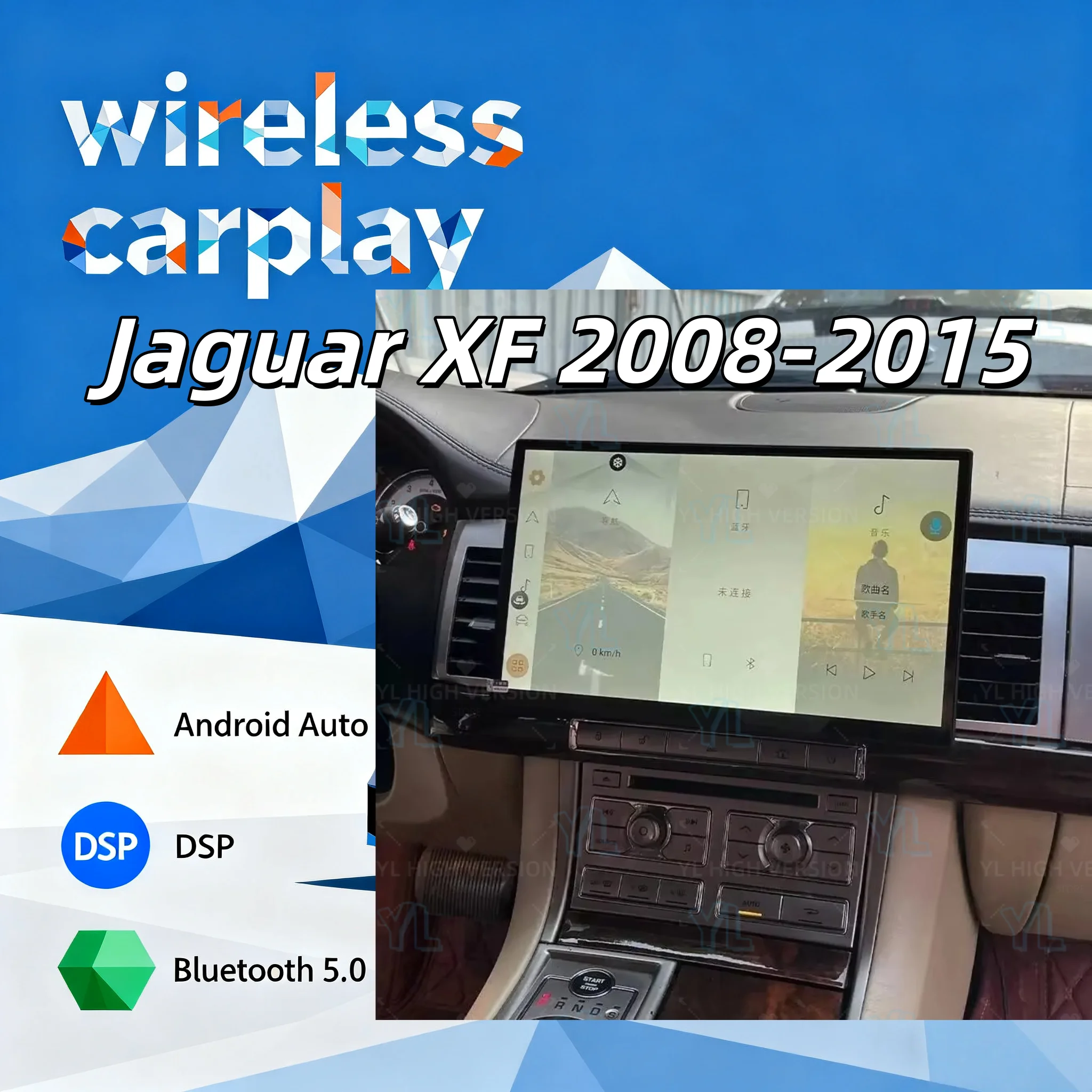 

13inch Touch Screen Android For Jaguar XF 2008-2015 X250 GPS CarPlay Navi Stereo Car Autoradio Multimedia Video Bluetoot 5.0 4G