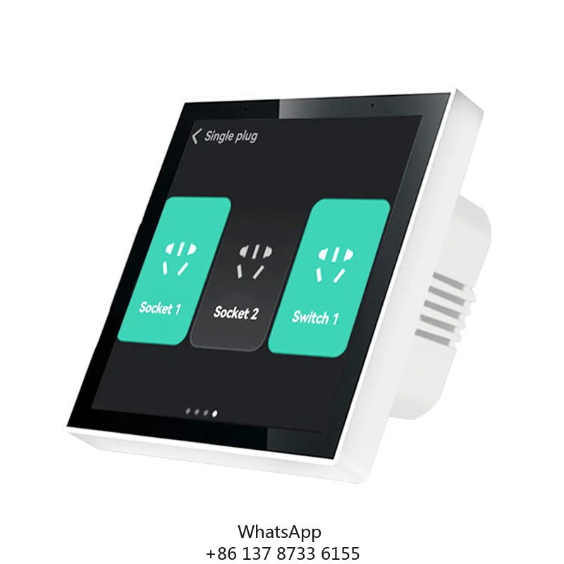 4 Inch Control Panel Tuya Smart Home Zigbee Gateway Control The Lights Curtains Air Conditioners