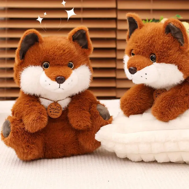 Fox Plush Soft Doll Toys Cuddly Plush Dolls For Kids And Adults Huggable Plush Stuffed Toys For Home Decoration