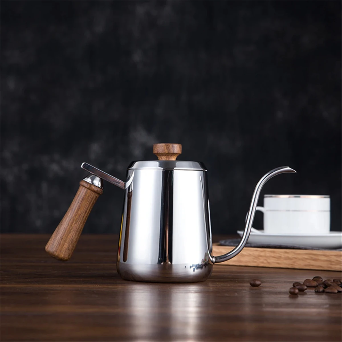 Drip Kettle 350/600ML Non-stick Stainless Steel Pour Over Coffee Tea Pot Long Narrow Spout Hand Drip Kettle Swan Neck Thin Mouth