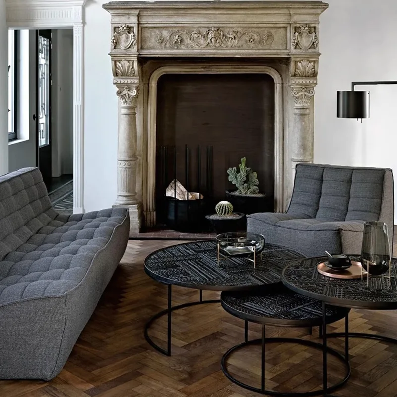 Sofa kulit malas mewah yang ringan