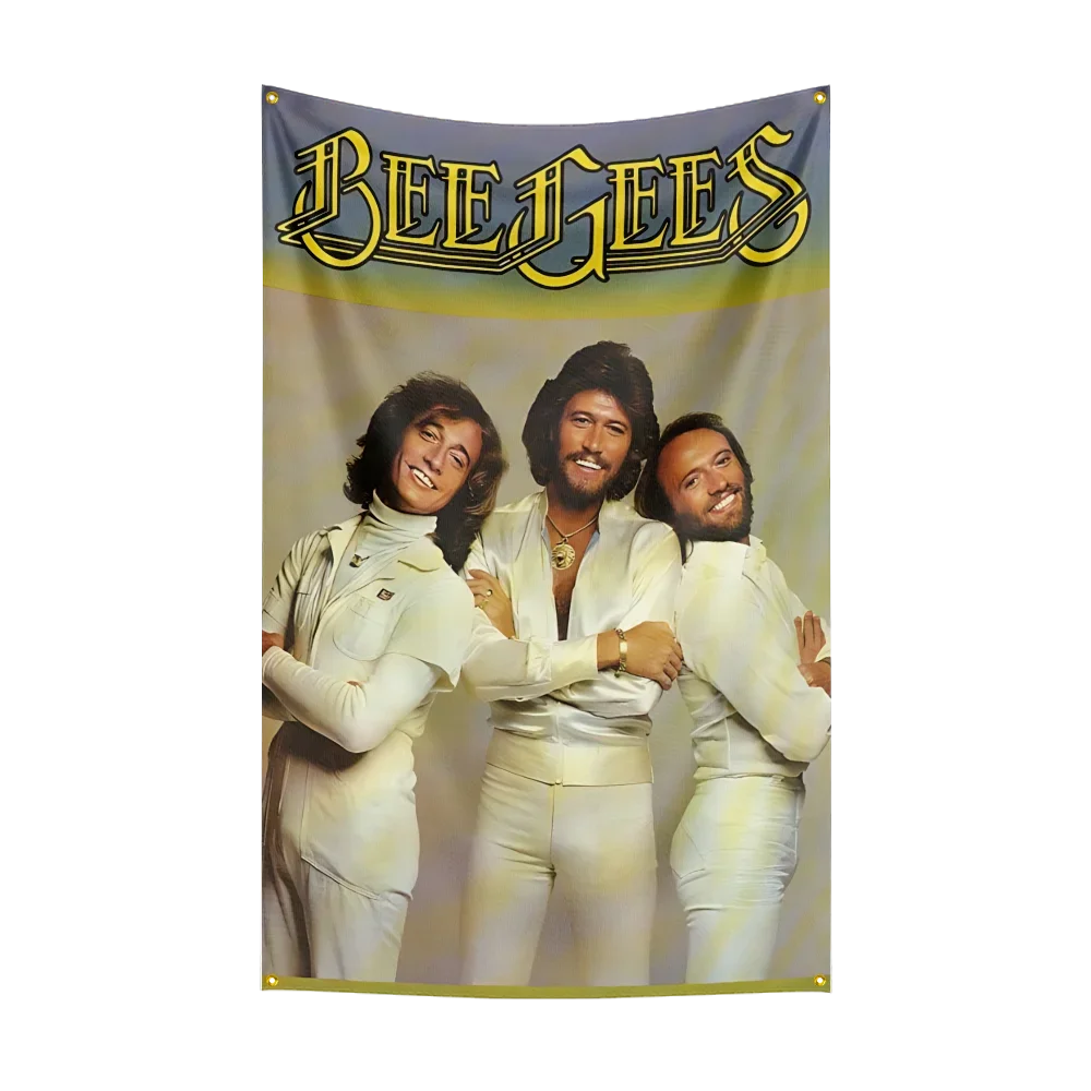 Music BandMusic Band Flag for b-b-e-e g-g-e-e-s Fans Banner campaign gathering gaming room home ornament Decor Tapestry