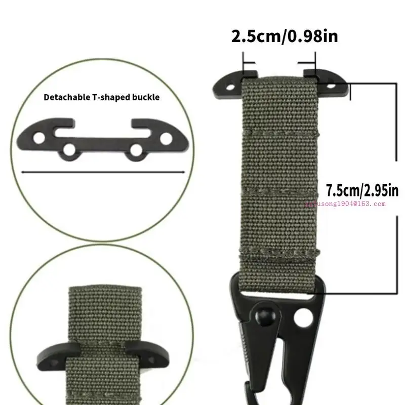 حزام الابواب carabiner مشبك حزام نايلون حزام حزام حزام مقطع للاطلاع على التخييم في الهواء الطلق ملحقات معدات الصيد d5qd