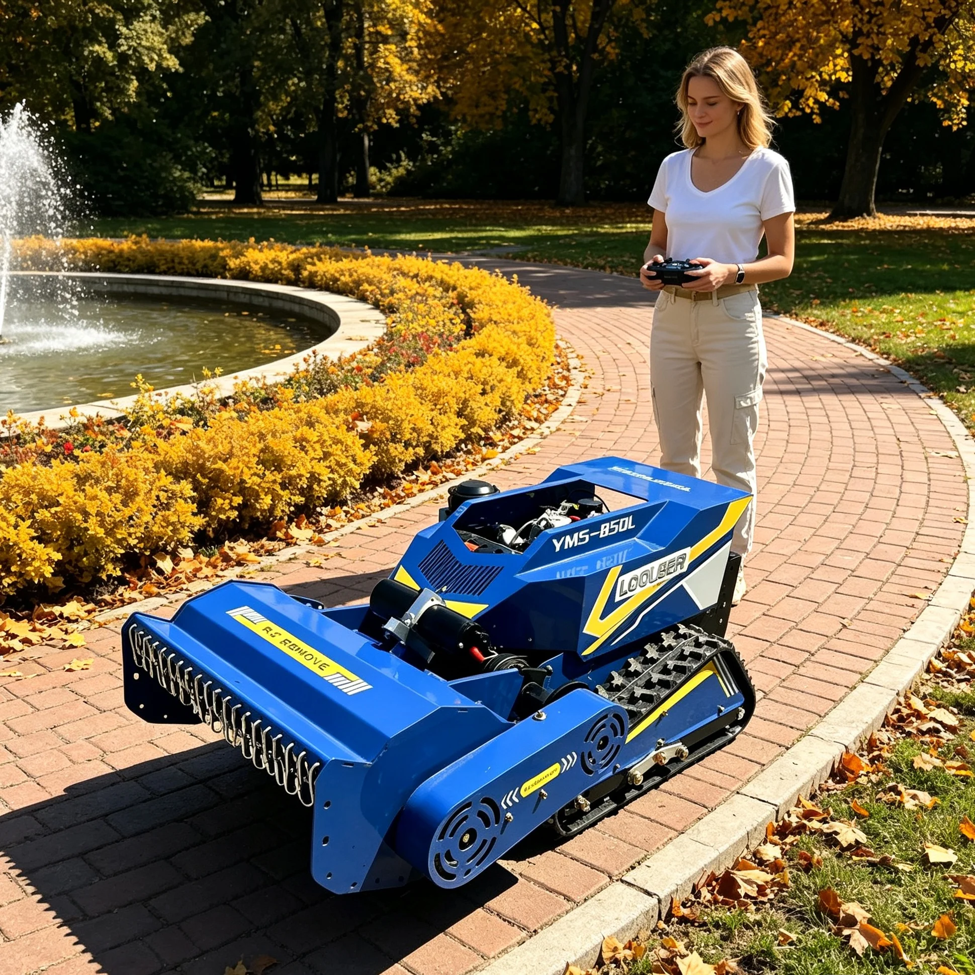 Customized Durable Crawler Lawn Mower, Wear‑proof Track Extends Service Life Under Harsh Outdoor Conditions