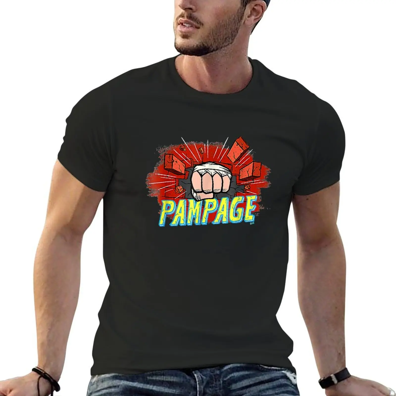 

Archer-Rampage-Pampage T-Shirt street wear anime clothes sublime t shirt men 100℅ cotton