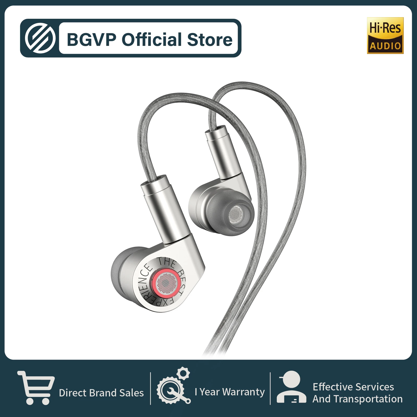 

BGVP P05 Filter Tuning Wired Hifi In Ear IEM Earphone Dynamic Monitor Headphone with Mic 3.5/Type-c Plug Detachable MMCX Cable