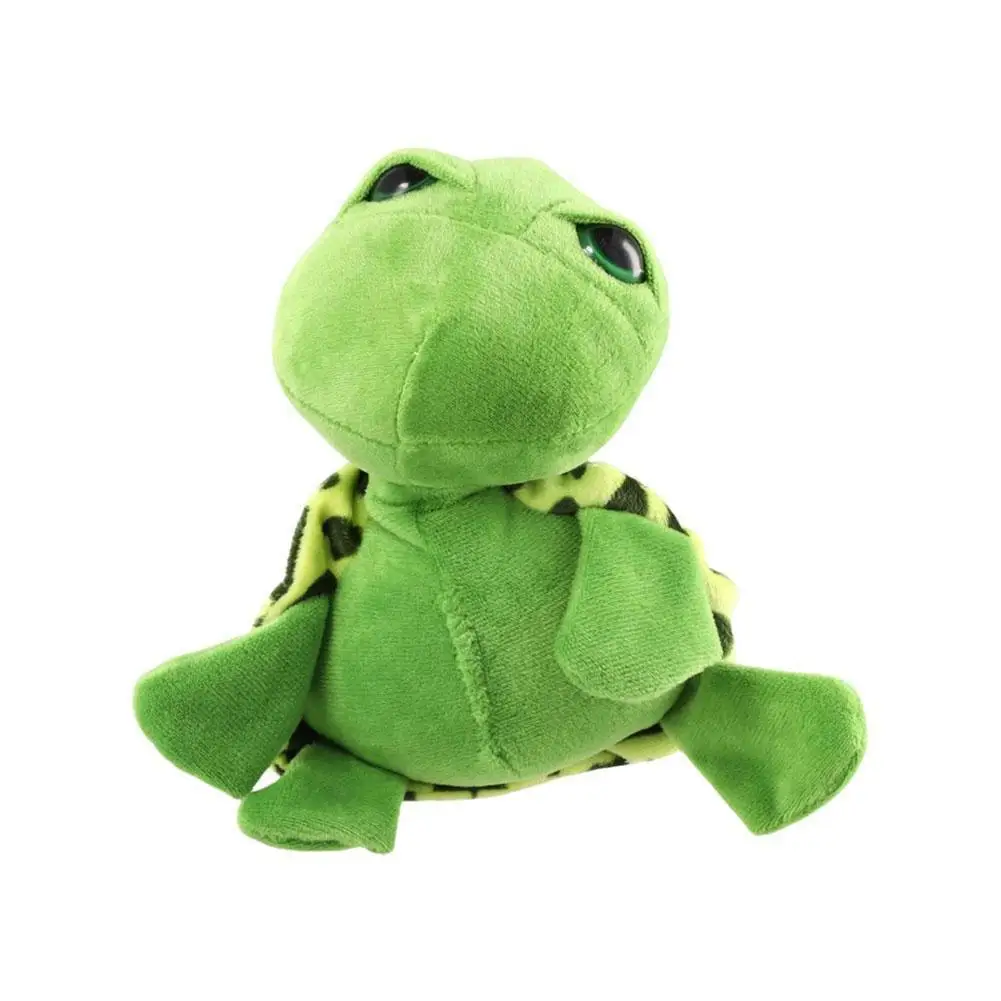 20cm lindo Anime tortuga marina juguete ojos grandes verde suave muñeca de mar almohada tortuga Kawaii niños Navidad almohada de felpa Stu X2O3