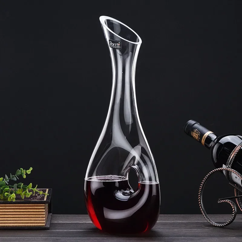 Red Wine Decanter 1000ml Lead-free Crystal Wine Separator Wine-Divider Awakening Pot Long-necked Distiller Pourer Bar Alcoholics