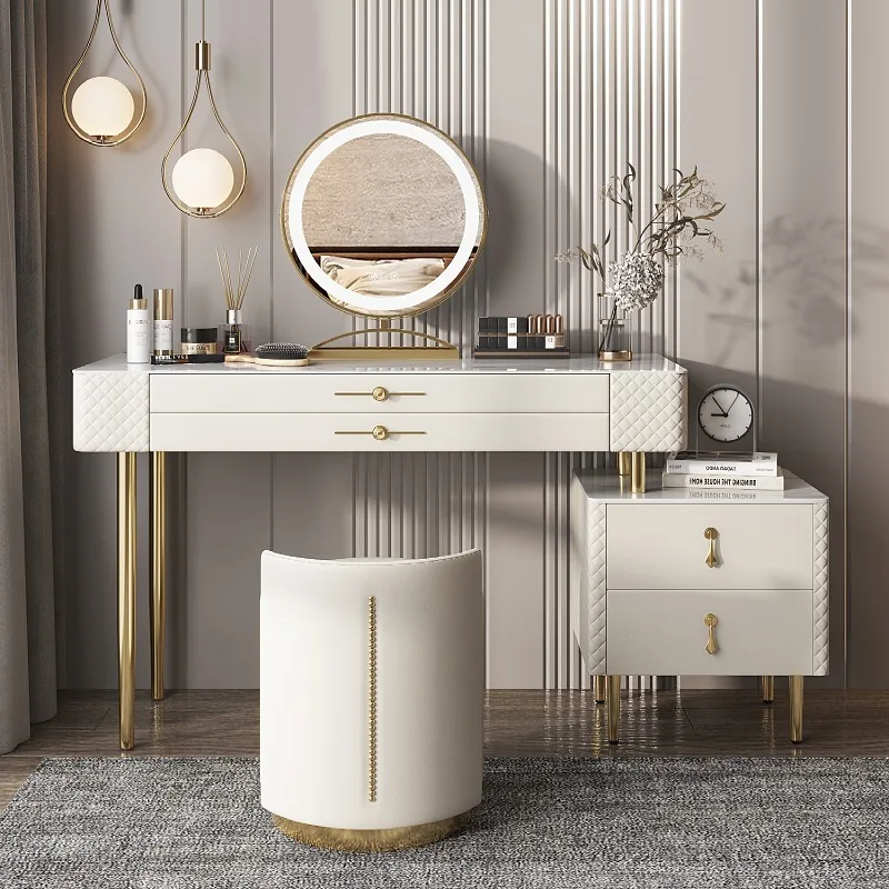 

Women Luxury Dresser White Drawer Nordic Modern Dressers Vanity Mirrors Coiffeuse De Chambre House Furniture