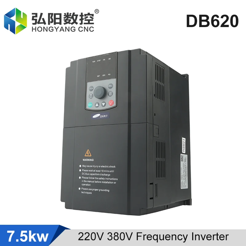 Rituo Inverter VFD 7.5KW 220V 380V Motor Speed Controller 1000Hz Three-Phase Output 17A Current AC Drives The Inverter