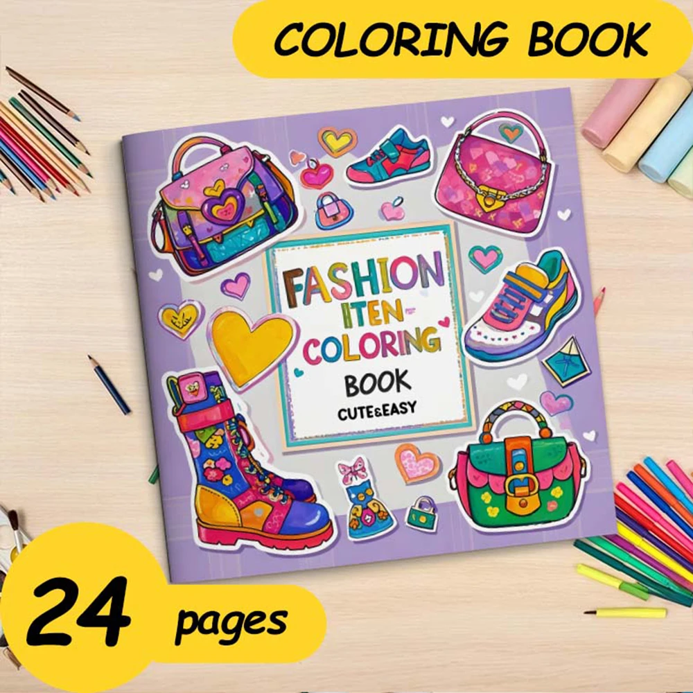 Cute & EASY Coloring Book Bold - Easy: Designs for Relaxation Featuring Lovely and Fun Illustrations for Adults and Kids