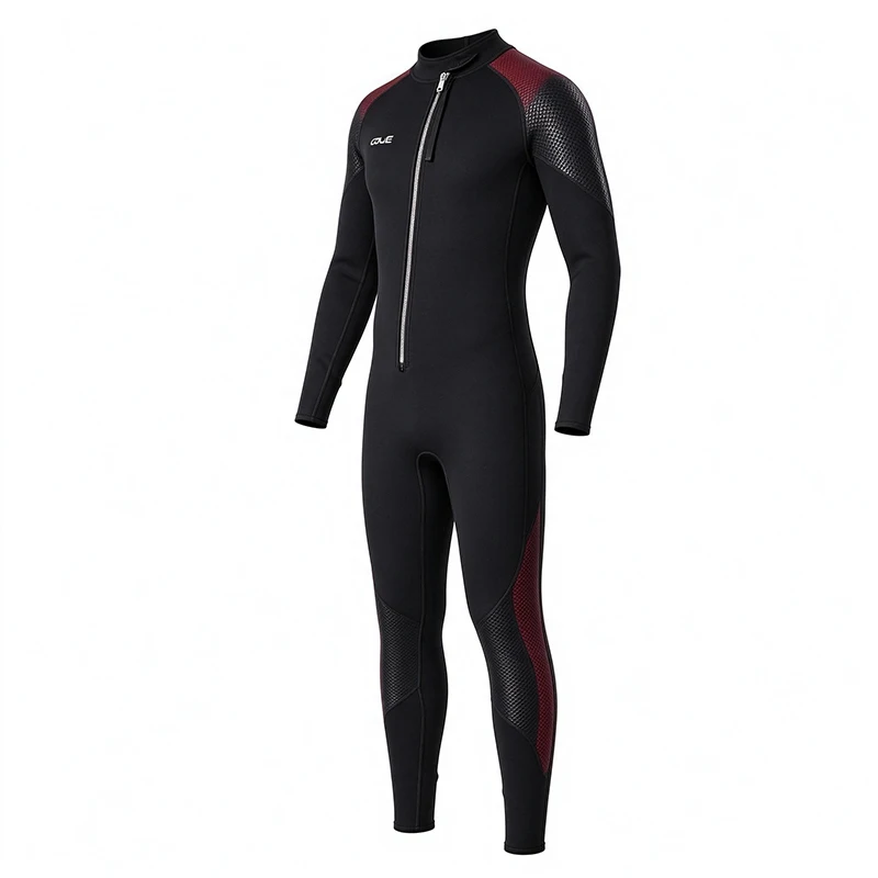 Two Piece Split 5mm Neoprene Camo Wetsuit with Hood, Adult Warm Wet Suit for Spearfishing Freediving Snorkeling
