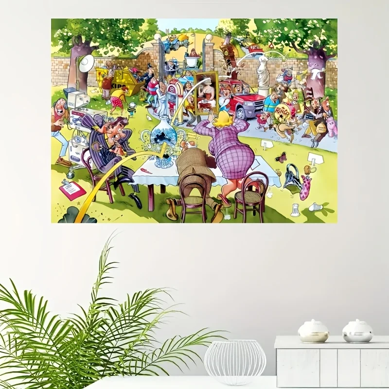DIY-Puzzle für Anfänger – exquisite Handwerkskunst, perfekt für Heimwanddekoration und Geschenke, lustiges Familienspiel, gemischte Farben,