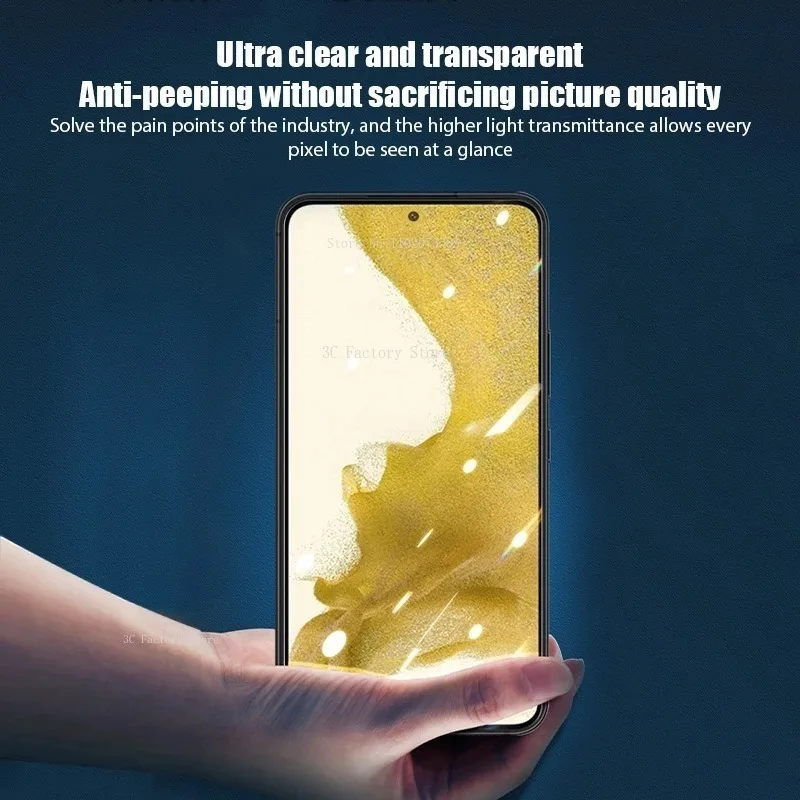 3Pcs Privacy Screen Protector for Samsung Galaxy A54 A34 A13 A53 A52 A12 A14 A33 A23 A32 A51 A52S A73 A72 M12 M32 M52 Glass