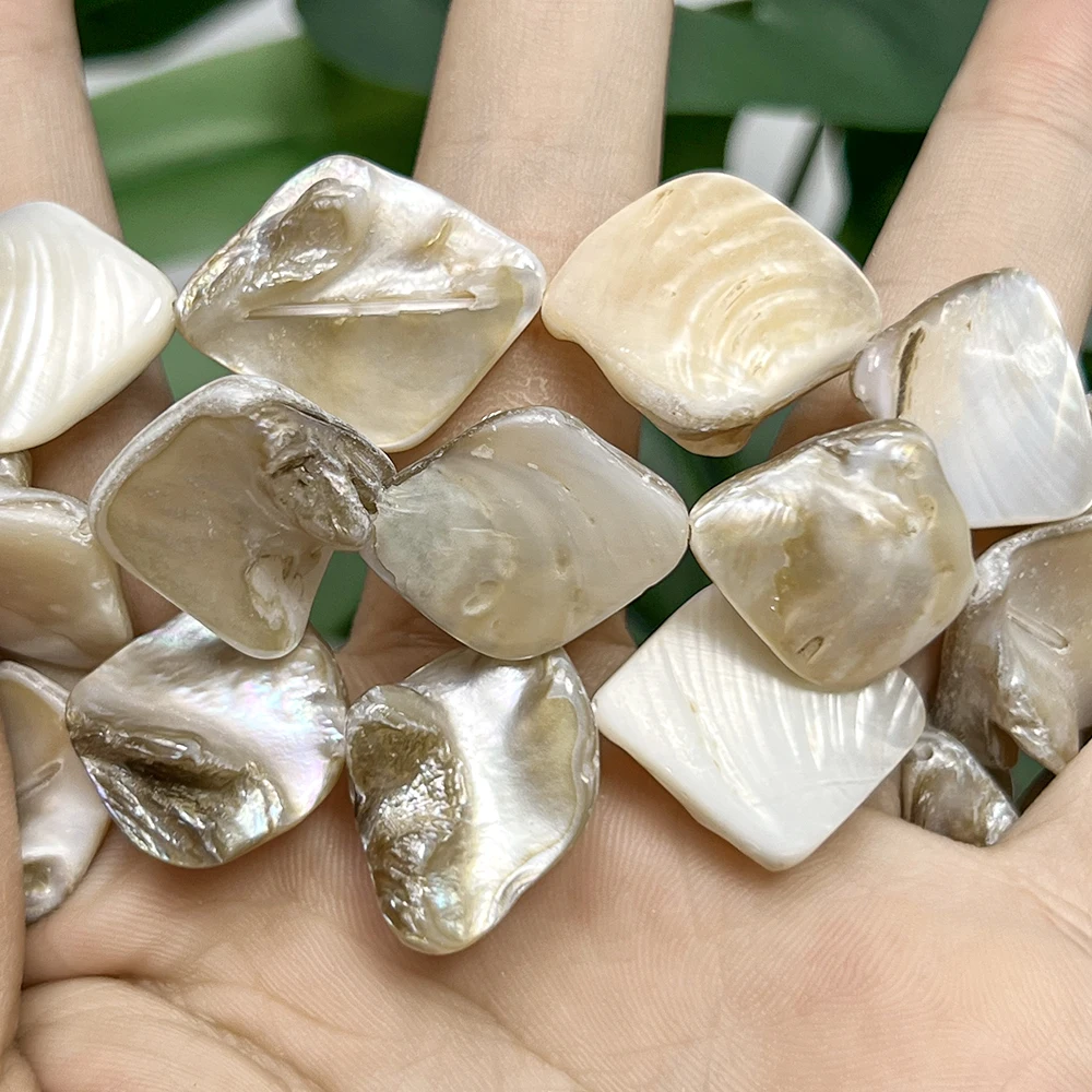 Natural Shell Beads 18-20mm Irregular Teeth Loose Spacer Beads for Jewelry Making DIY Bracelets Earring Accessories view 4