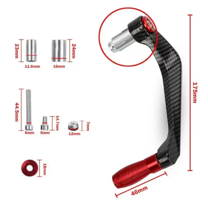 Motorcycle Handlebar Brake Clutch Lever Hand Guard Protector For Suzuki BURGMAN 650 400 125 200 250 AN650 AN400 AN125 AN200 view 3
