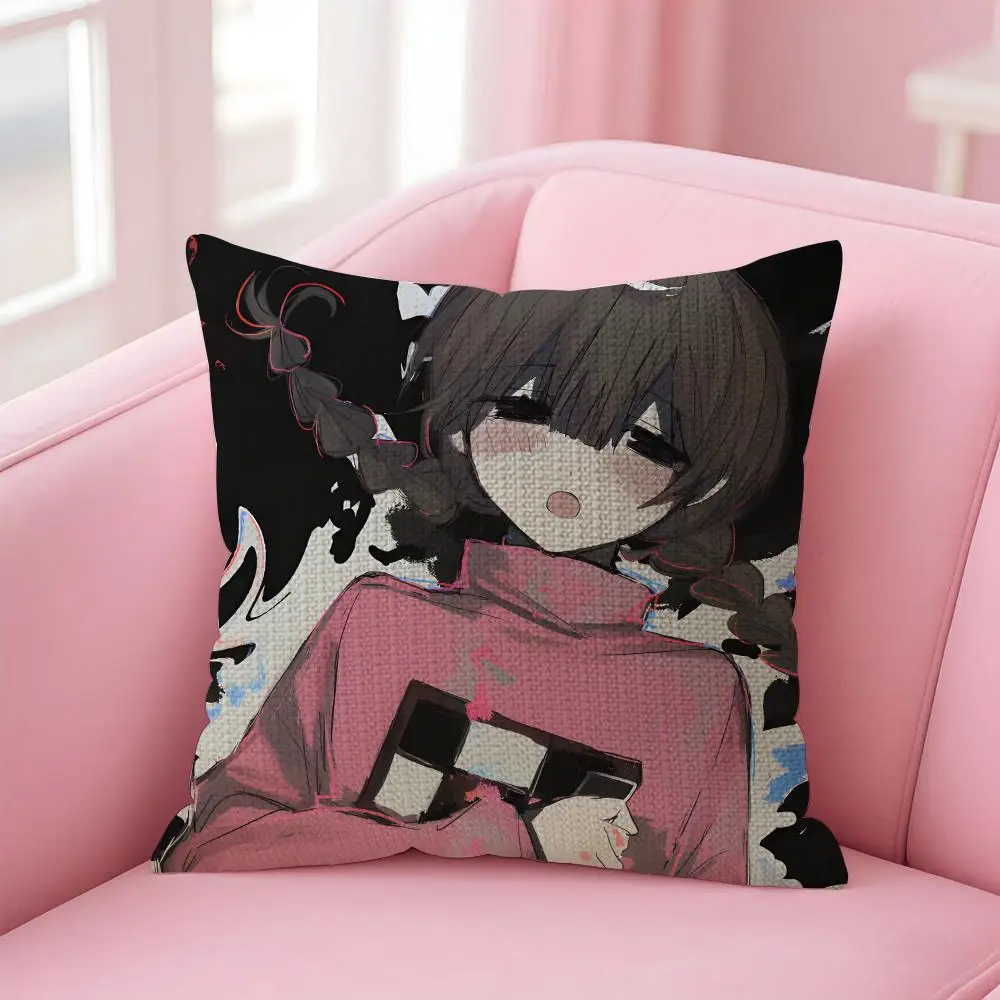 video game y-Yume Nikki Cushion Cover Decorative Linen Throw Pillow case Soft for Bed Sofa Car Home Decor