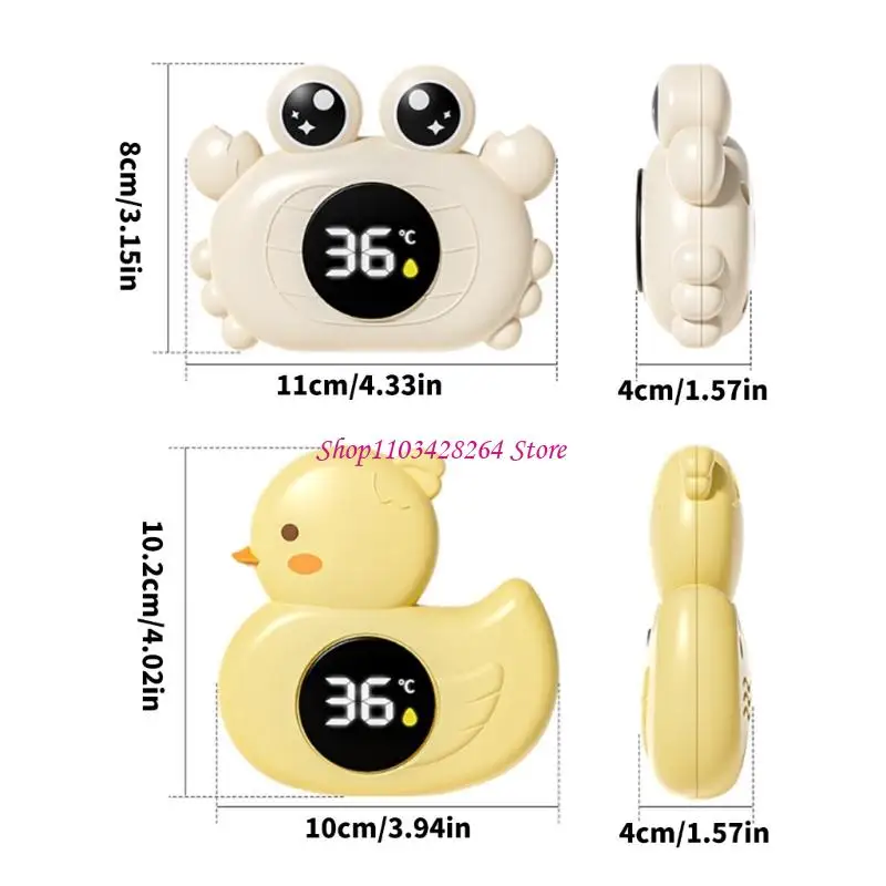 Мультяшный детский цифровой монитор с функцией быстрого считывания дисплея, милая игрушка для ванной, надежное измерение климата