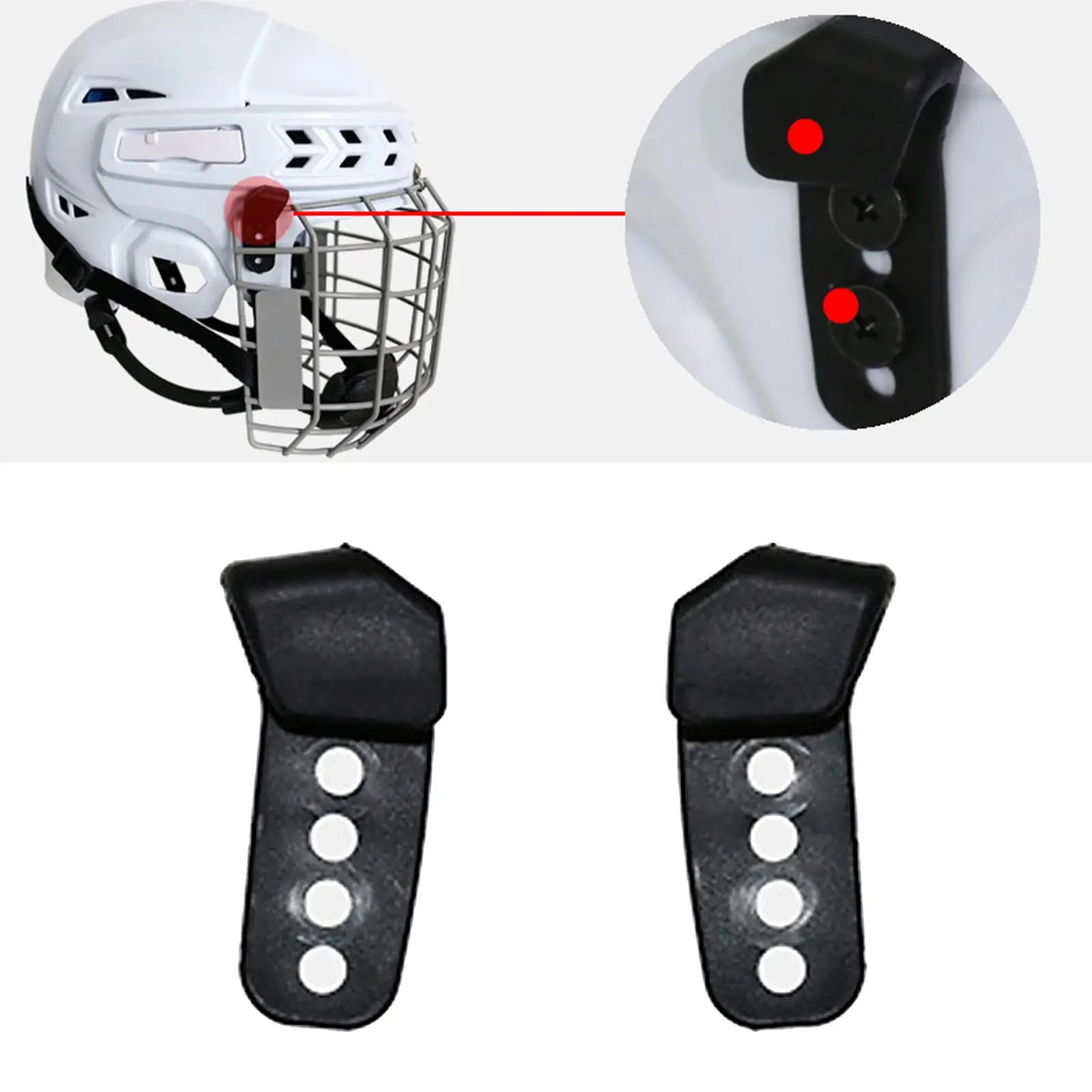 Reparación de casco de Hockey sobre hielo, Hardware de casco para deportes de Hockey y Softball