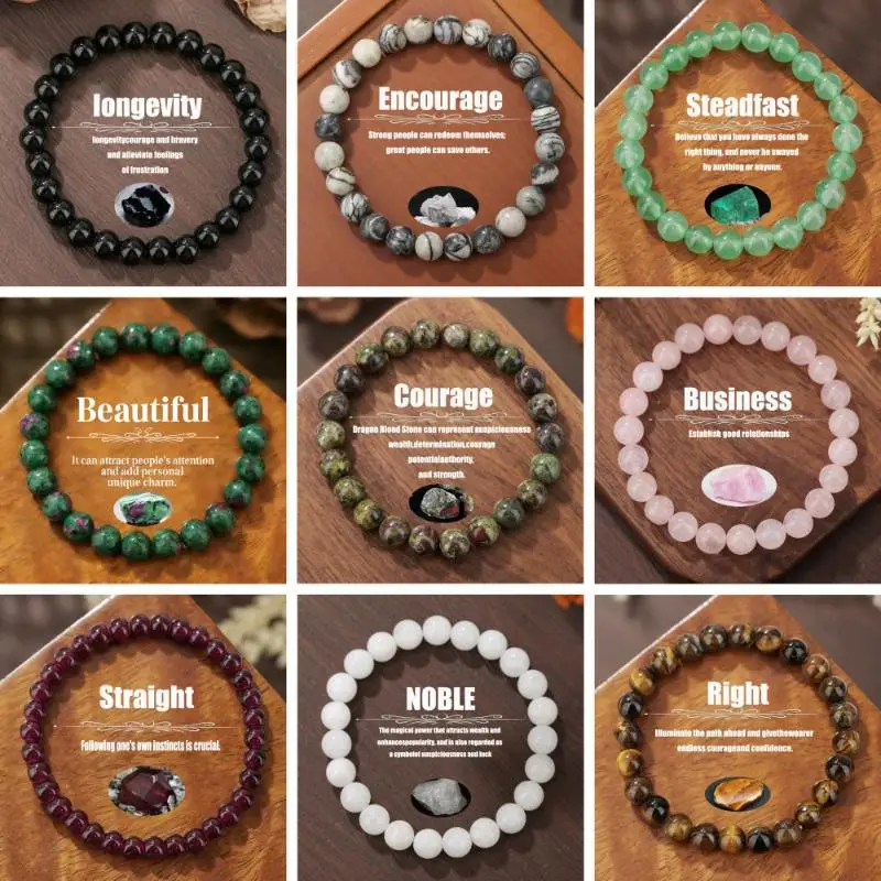 [HF]#1PC Citrine Natural Stone Bracelet Unisex Handmade Jewelry Wealth And Success Jewelry Bracelets