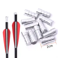 50 Uds ballesta tiro con arco media luna ballesta pernos flechas internas para ID 4,2mm/6,2mm/7,6mm eje de flecha de carbono