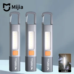 Mijia SMILING SHARK LED Flashlight USB Rechargeable with Hook Zoomable Torch Outdoor Camping Hiking Long-range Emergency Lantern