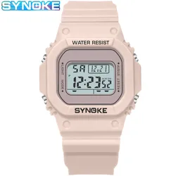 Digital Watches Lady Sports Luminous Multifunction Waterproof Chrono Wristwatch Outdoor Girls Fashion Student Watch New SYNOKE