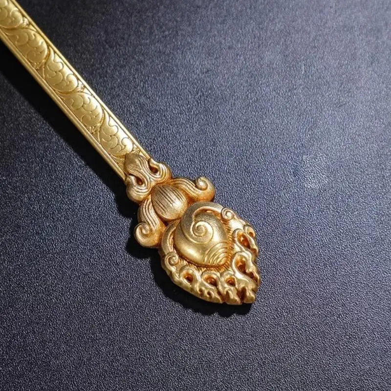 Cuillère en métal qualité E8BD, cuillères bouddha en laiton pour Moment révérence attrait esthétique