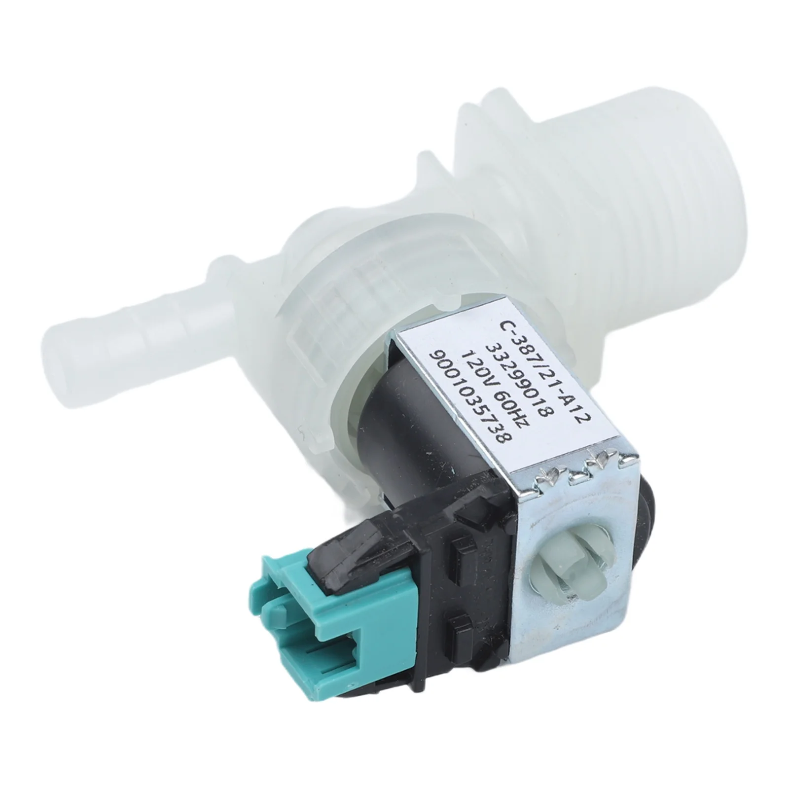 Washing Machine Water Inlet Solenoid Valve 9001035738/33299018 110V Replacement Part Plastic Casing Built in Filter Single Unit
