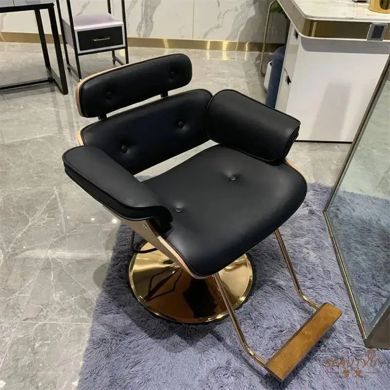 

Barbershop Chair Office Hairdressing Barber Gold Luxury Professional Facial Barber Chair Manicure Silla De Barberia Furniture