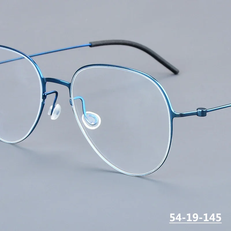 

Denmark Titanium Oval Round Glasses Frame 5512 Ultralight Men Screwless Circle Eyeglasses Women Spectacles Fashion Eyewear Gafas