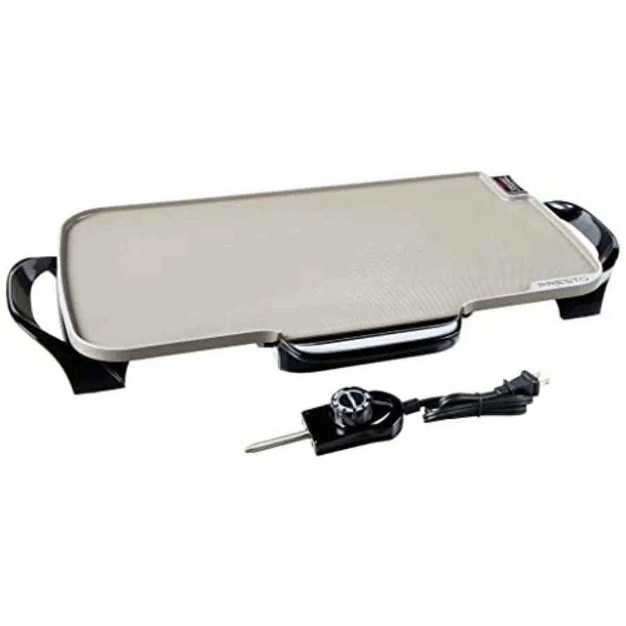 

07062-22-Inch Ceramic Removable Handles Electric Griddle Grey Ceramic